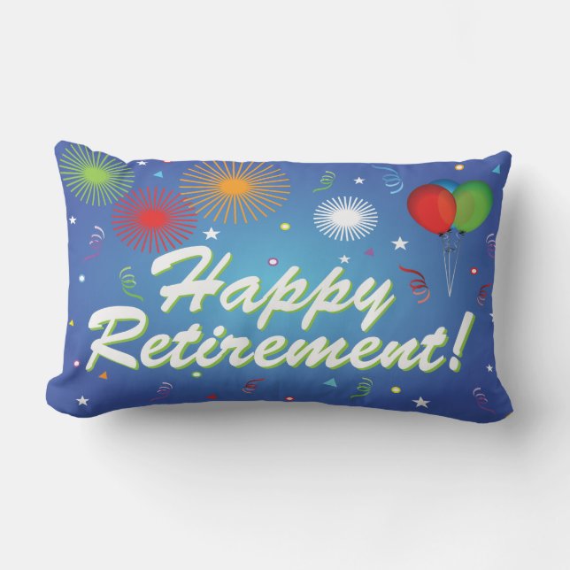 Happy Retirement party pillow (Front)