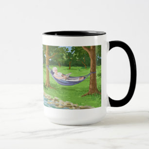Happy Retirement Personalise (Lady in Hammock) Mug