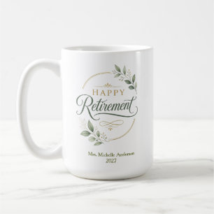 Happy Retirement Personalised Coffee Mug
