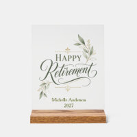 Happy Retirement Personalised Name