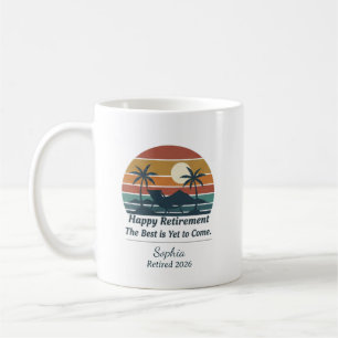 Happy Retirement Personalised Name & Year Coffee Mug