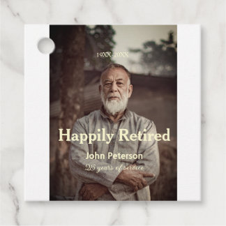 Happy retirement photo name year years of service  favour tags