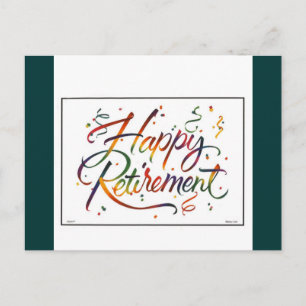 Happy Retirement Postcard