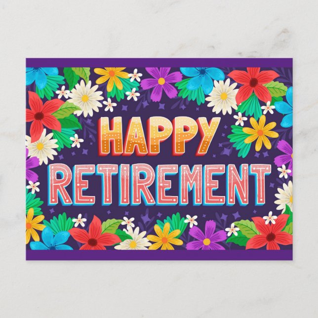 Happy Retirement  Postcard (Front)