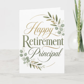 Happy Retirement Principal Gift Card