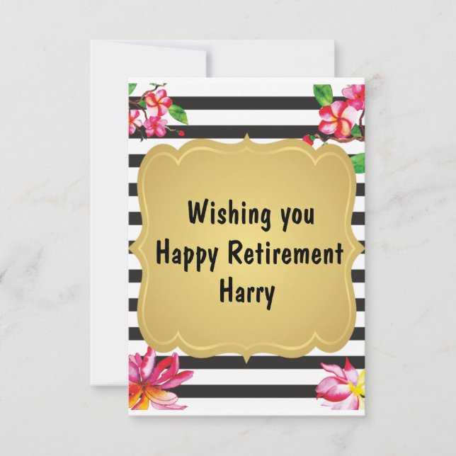 Happy Retirement Quote Farewell Gift (Front)