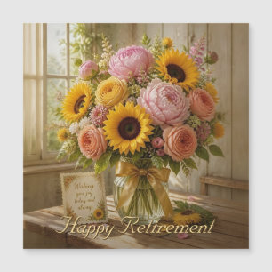 Happy Retirement Sunflower Bouquet Greetings