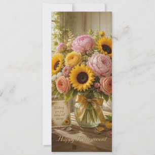 Happy Retirement Sunflower Bouquet Greetings
