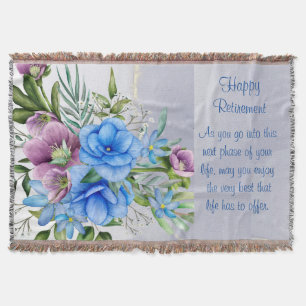 Happy Retirement Throw Blanket
