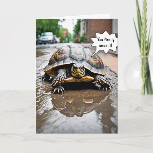 Happy Retirement Turtle Card (Front)