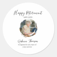 Happy retirement year name circle photo retired