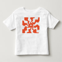 Happy Retro Daisy in Orange and White