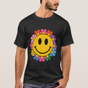 Happy Retro Daisy Smile Face Preppy Aesthetic Men T-Shirt