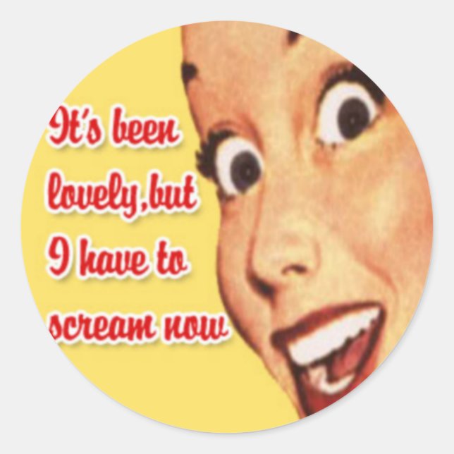 Happy Retro Housewife Stickers 4 (Front)