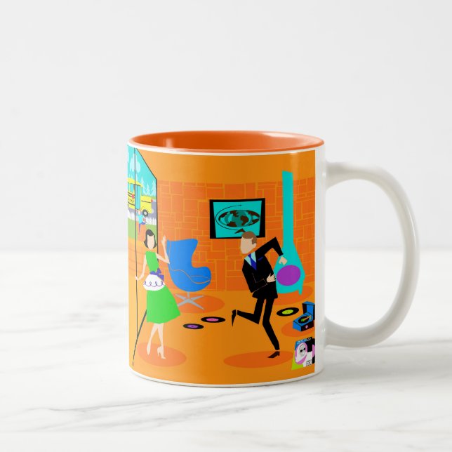 Happy Retro Parents Mug (Right)