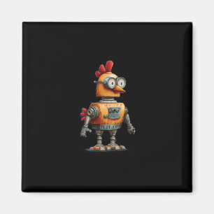 Happy Robot Chicken With Ai For Smart Robots Lover Magnet
