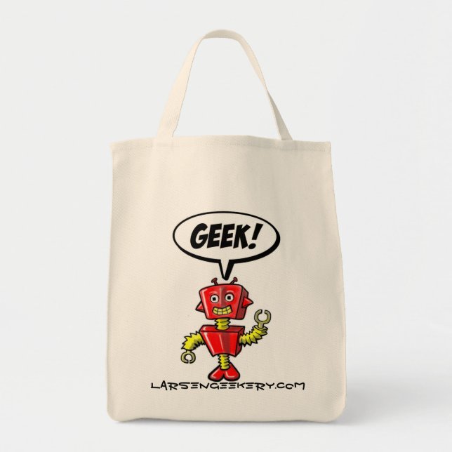 Happy Robot Geek Bag (Front)