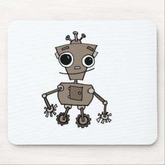 Happy Robot Mouse Pad