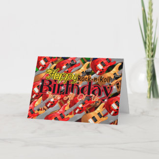 Happy Rock-n-roll birthday Card