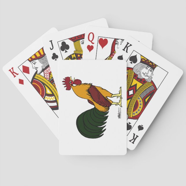 Happy Rooster Playing Cards (Back)
