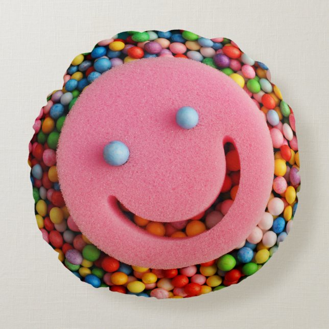 Happy Round Cushion (Front)