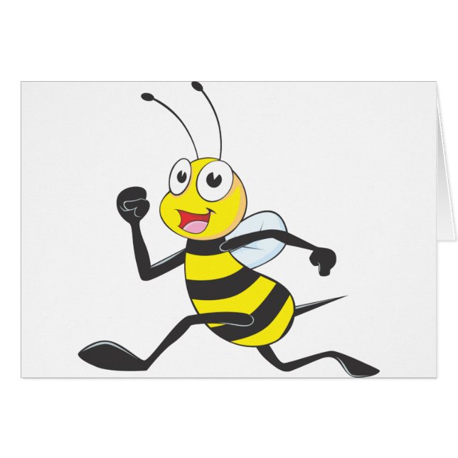 Happy Running Bee (Front Horizontal)