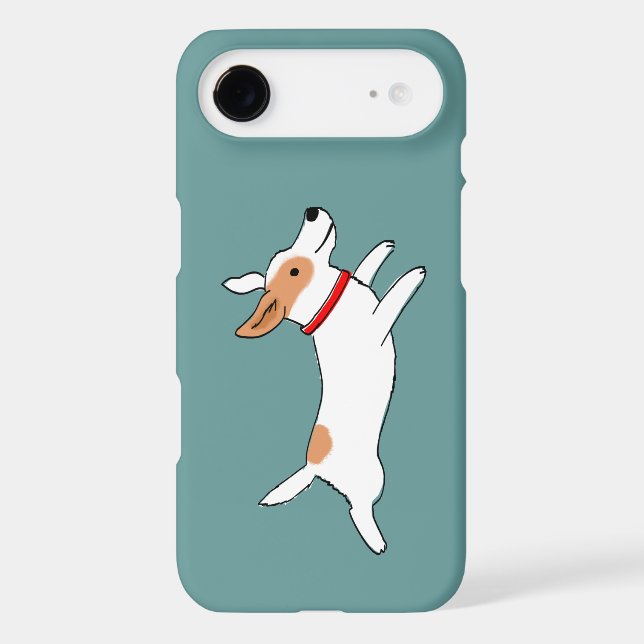 Happy Running Jack Russell Terrier - Cute Dog Case-Mate iPhone Case (Back)