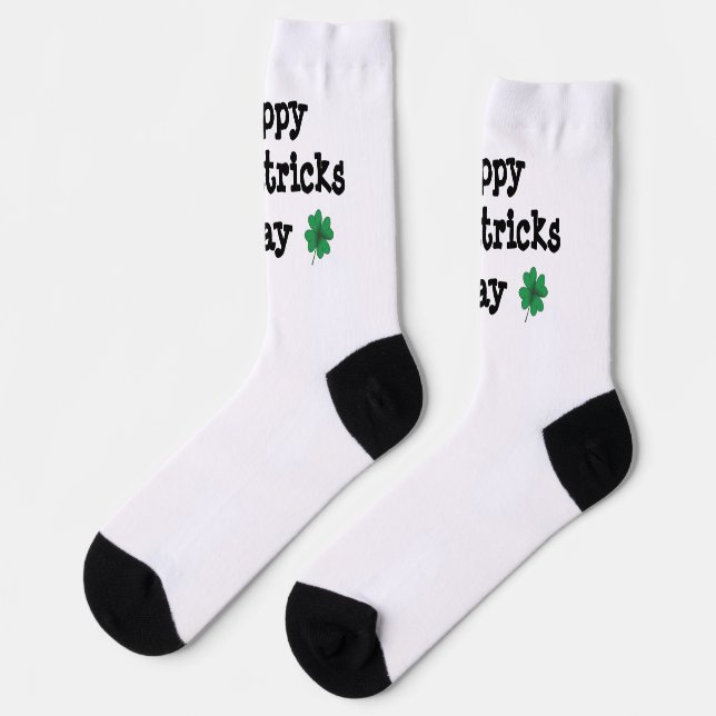 Happy S.Patricks Day socks (Left)