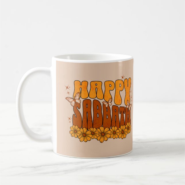 Happy Sabbath Coffee Mug (Left)