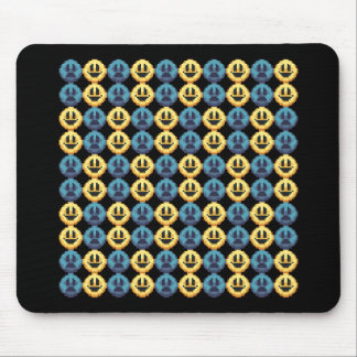Happy Sad Pixel Art Mouse Pad