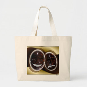 Happy Sad Theatrical Face Masks Tote