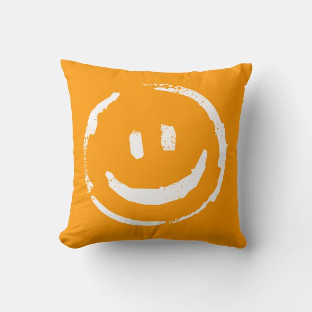 Happy/Sad Two Moods Pillow 4 (Front)