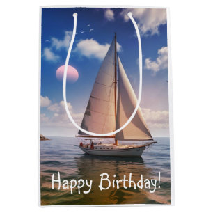 Happy Sailing Medium Gift Bag
