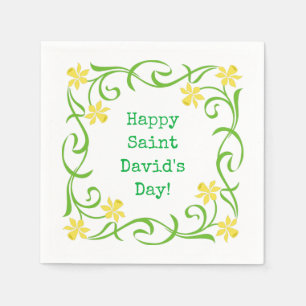 Happy Saint David's Day Napkin