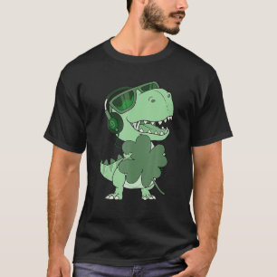 Happy Saint Pat Rex Day Dinosaur Shamrock St Patri T-Shirt