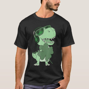 Happy Saint Pat Rex Day Dinosaur Shamrock St Patri T-Shirt