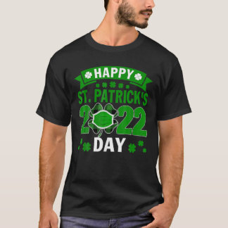 Happy Saint Patrick's Day 2022 Irish Shamrock Face T-Shirt