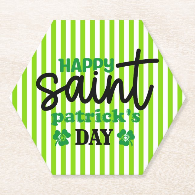 Happy Saint Patrick's Day-59889 Paper Coaster (Front)