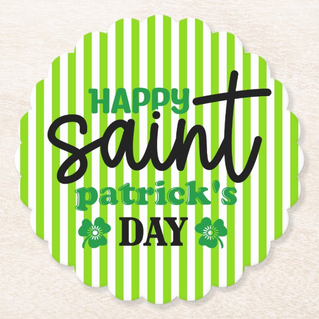 Happy Saint Patrick's Day-59889 Paper Coaster (Front)