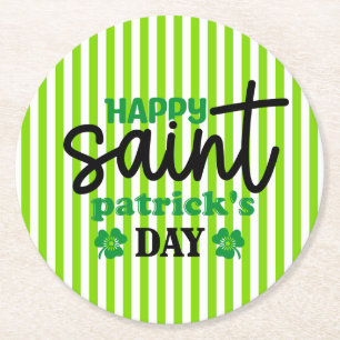 Happy Saint Patrick's Day-59889 Round Paper Coaster