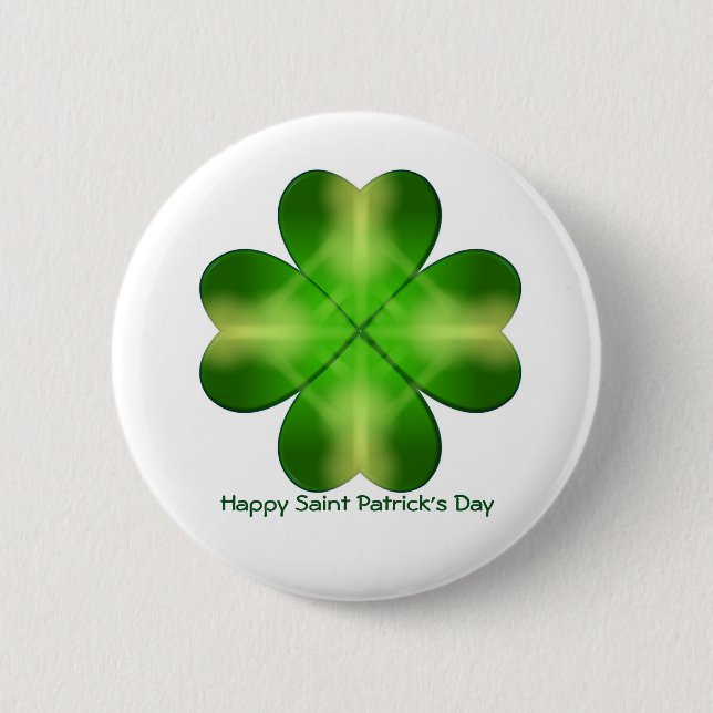 Happy Saint Patrick's Day 6 Cm Round Badge (Front)
