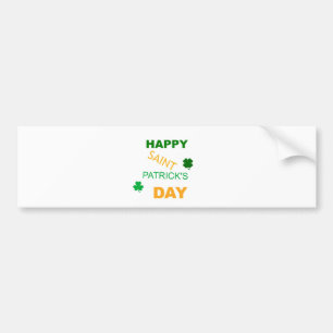 Happy Saint Patrick's Day Bumper Sticker