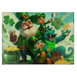 Happy Saint Patrick's Day colorful Cutting Board