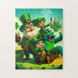 Happy Saint Patrick's Day colorful Jigsaw Puzzle