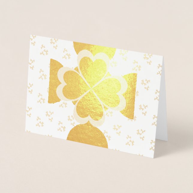 Happy Saint Patrick's Day custom Foil card (Front)