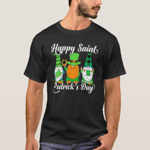 Happy Saint Patrick's Day Gnomes Shamrock Leprecha T-Shirt