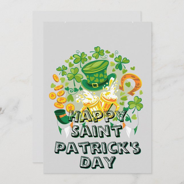 Happy Saint Patrick's Day  Holiday Card (Happy Saint Patrick's Day Holiday Card!)