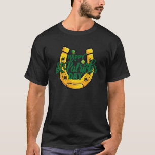 Happy Saint Patrick's Day Horseshoe C T-Shirt