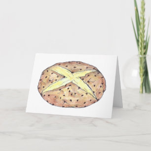 Happy Saint Patrick's Day Irish Soda Bread Loaf Card