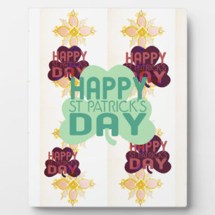 Happy Saint Patrick's Day Lovely Art Print Plaque